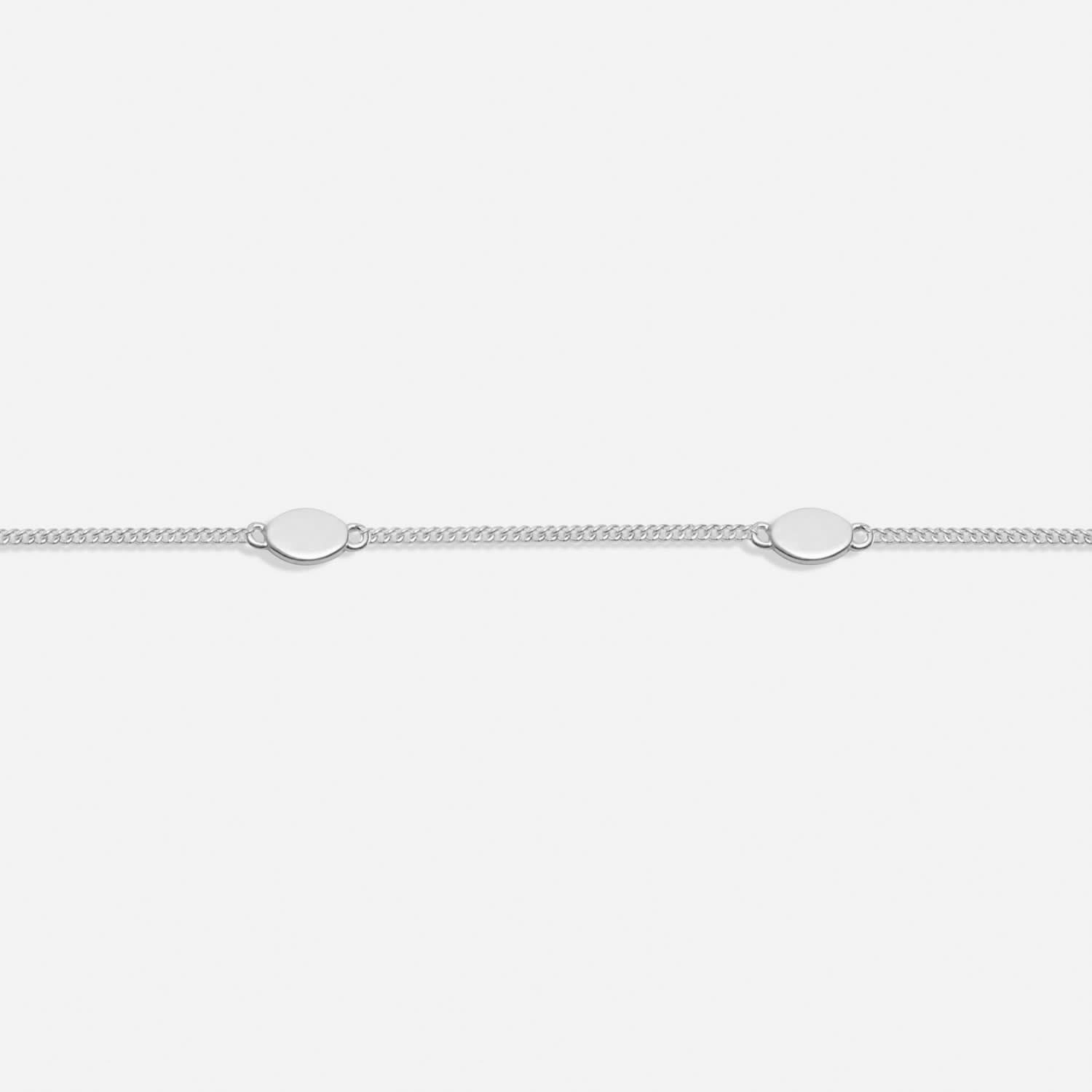 Sterling Silver Double Oval Bracelet JJS0132