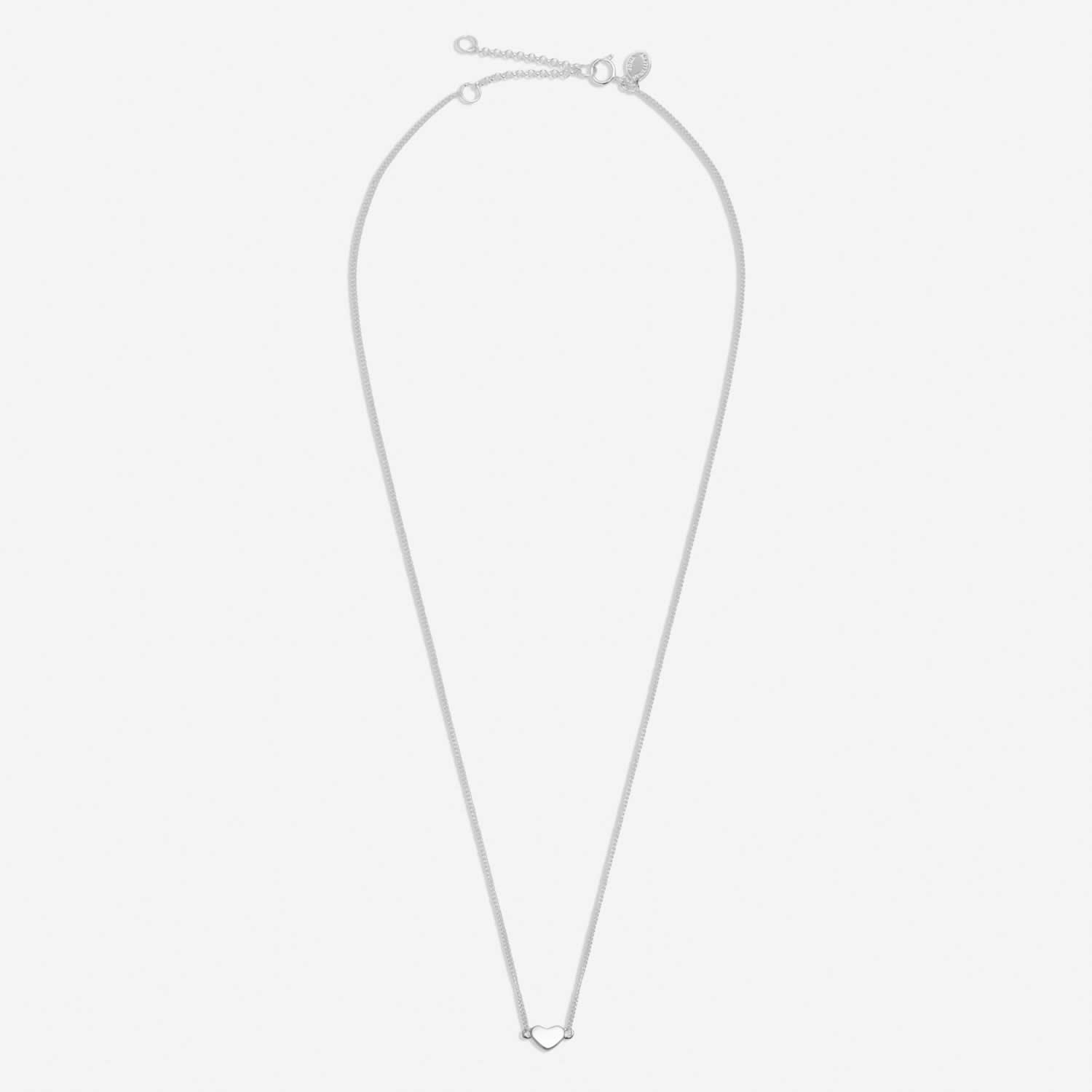 Sterling Silver Heart Necklace JJS0128