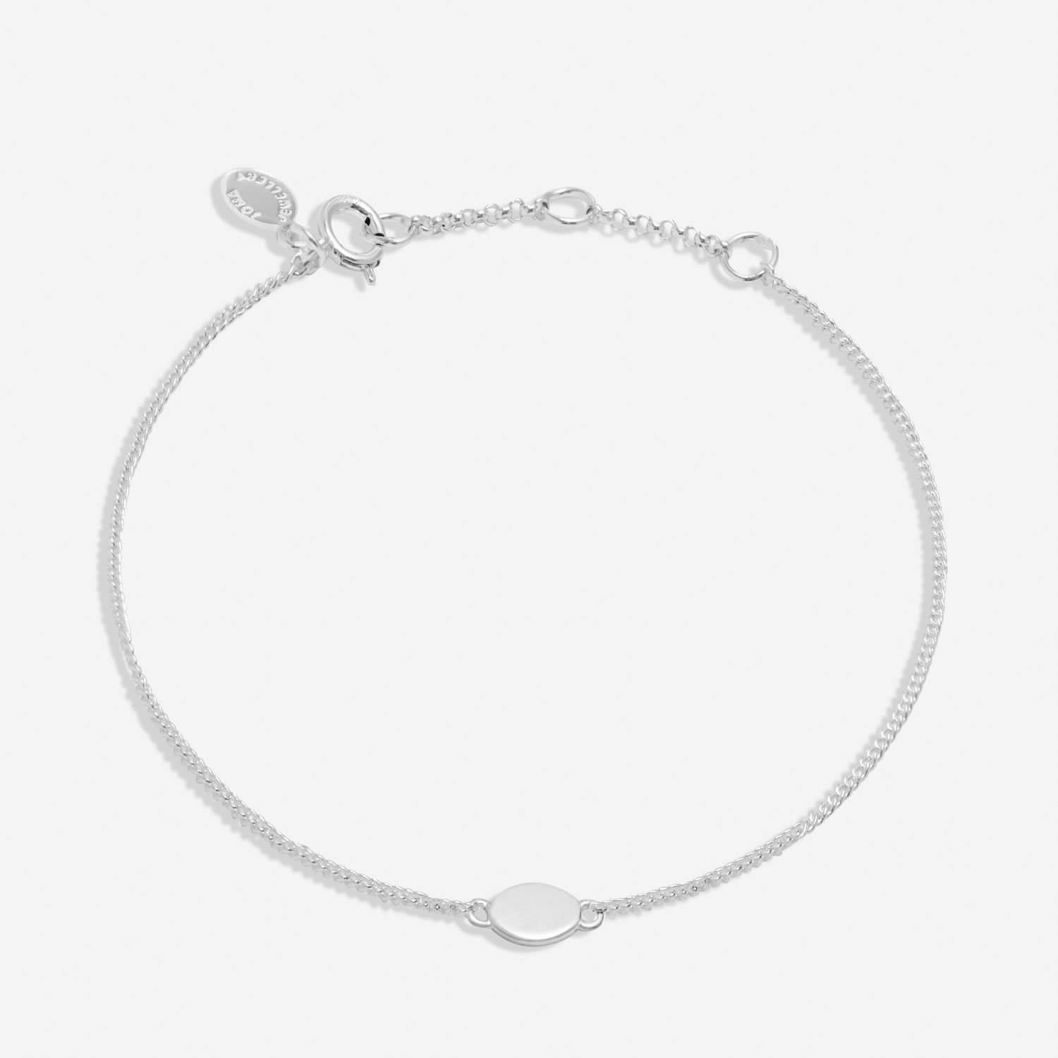 Sterling Silver Oval Bracelet JJS0131