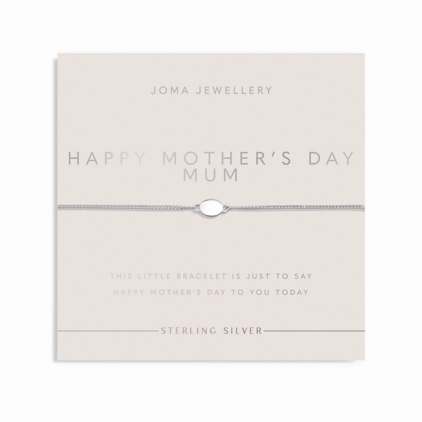 Sterling Silver Oval Bracelet JJS0131