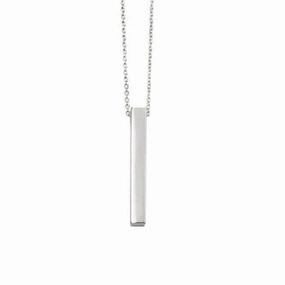 Sterling Silver Personalised Bar Necklace N4381
