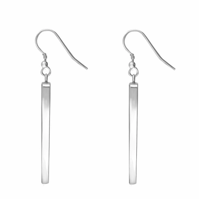Sterling Silver Royal Crown Derby Veronese Oblong Drop Earrings