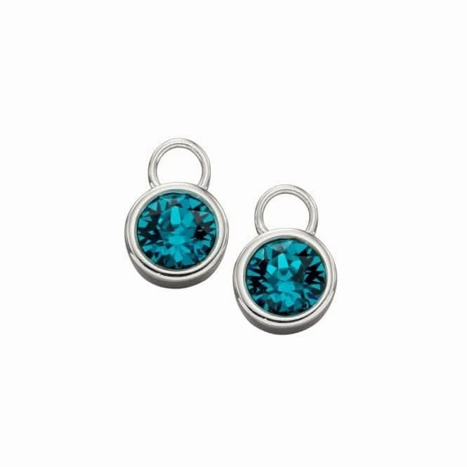 Sterling Silver September Sapphire Swarovski Birthstone Charm Y2657