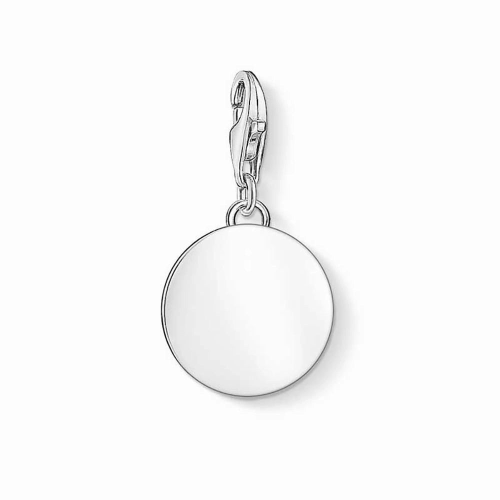 Sterling Silver Thomas Sabo Charm Club Engravable Disc