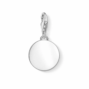 Sterling Silver Thomas Sabo Charm Club Engravable Disc