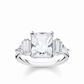 Sterling Silver thomas Sabo Magic Stone Zirconia ring