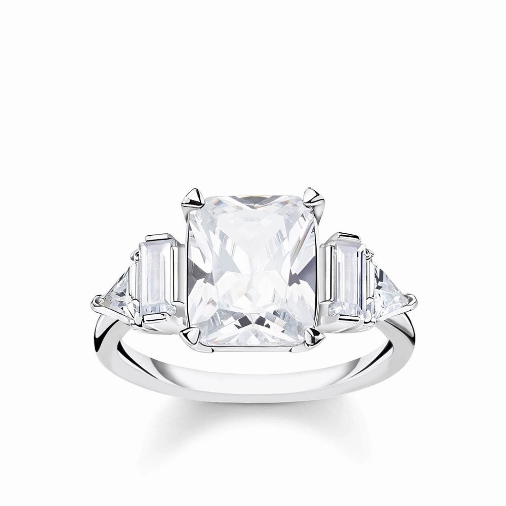 Sterling Silver thomas Sabo Magic Stone Zirconia ring