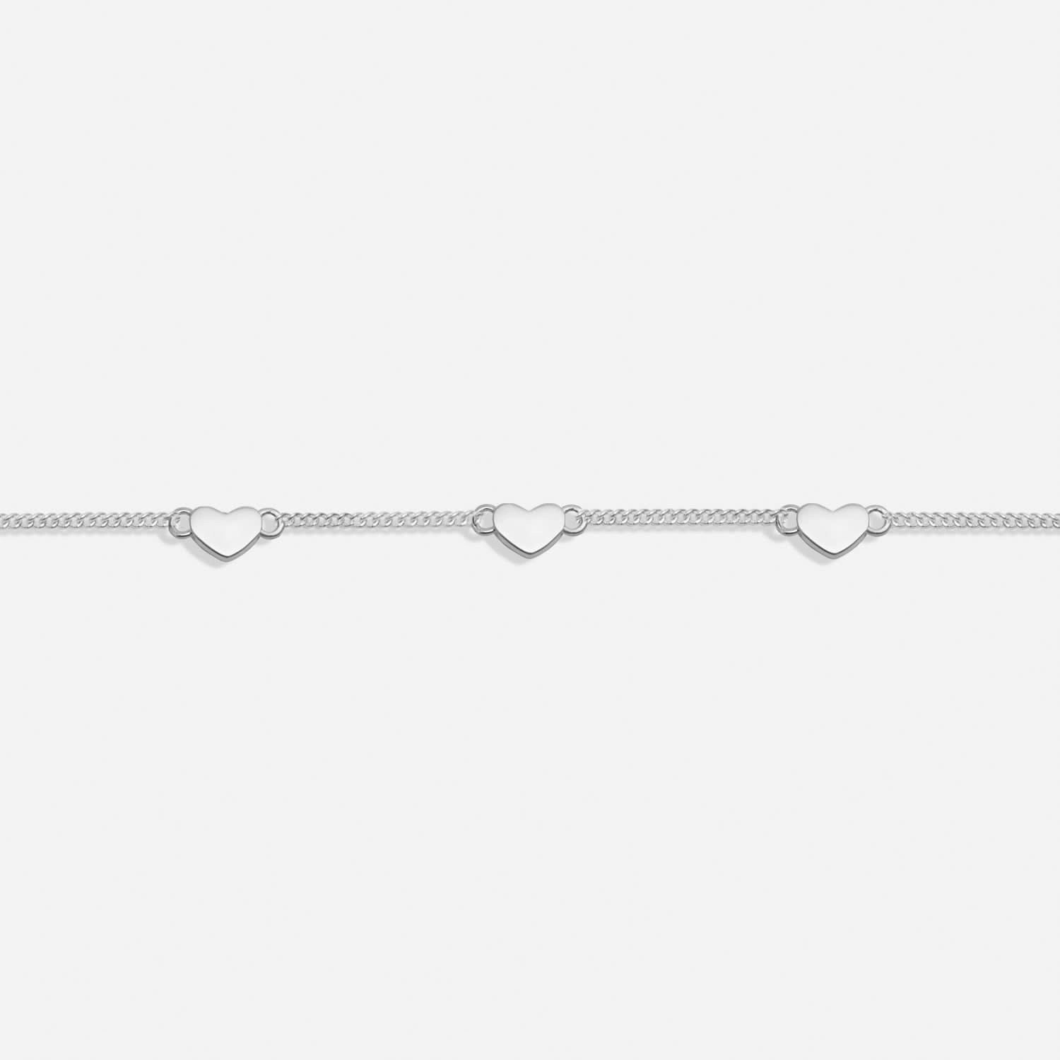 Sterling Silver Triple Heart Bracelet JJS0127