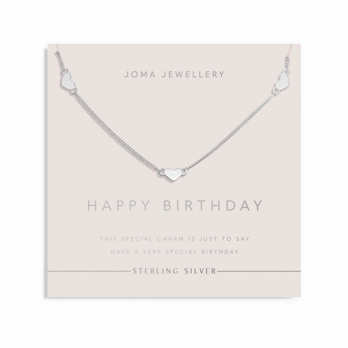 Sterling Silver Triple Heart Necklace JJS0130