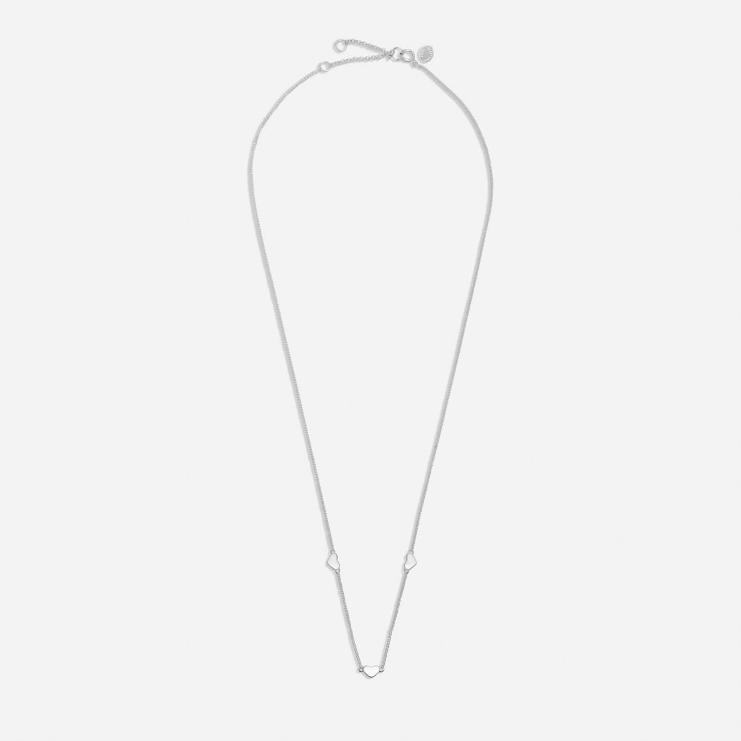 Sterling Silver Triple Heart Necklace JJS0130