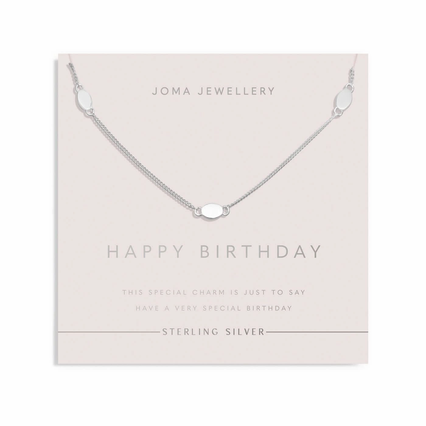 Sterling Silver Triple Oval Necklace JJS0136
