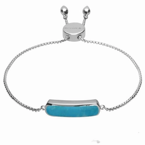 Sterling Silver Turquoise Lineaire Petite Bracelet