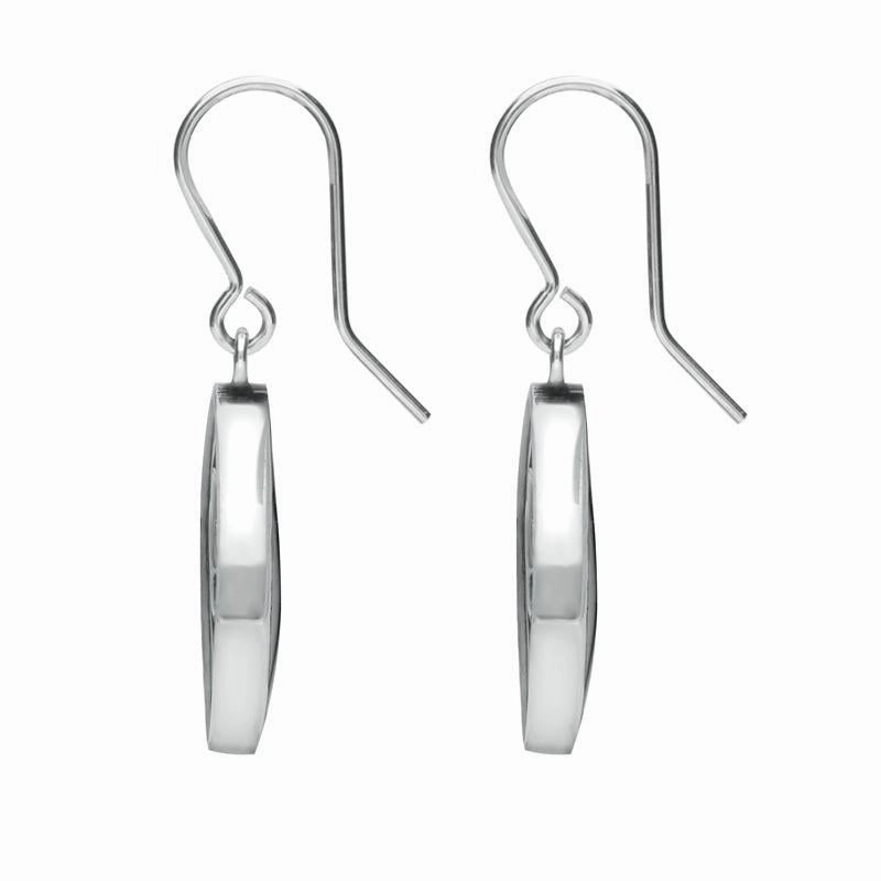 Sterling Silver Whitby Jet Abbey Window Drop Earrings