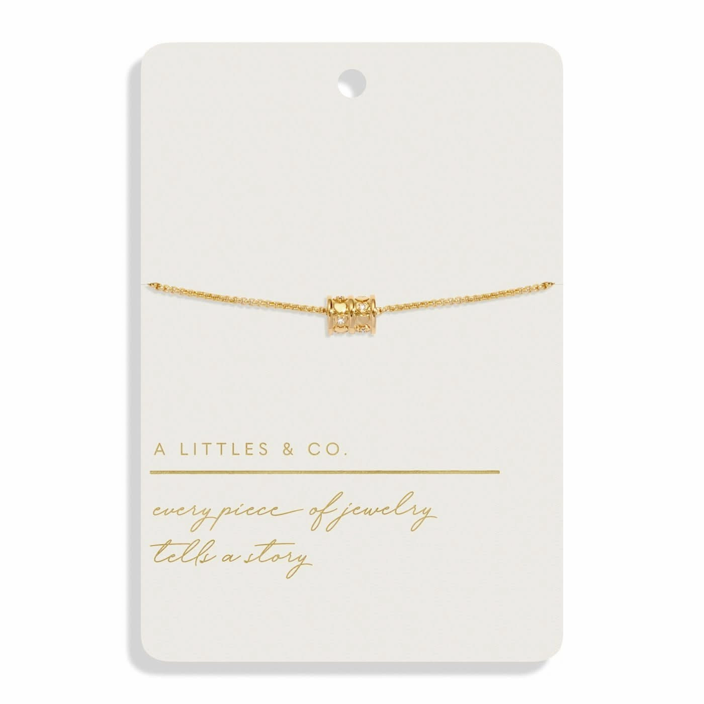 Style Stories Barrel Gold Plated 18cm   3cm Extender Bracelet 8448