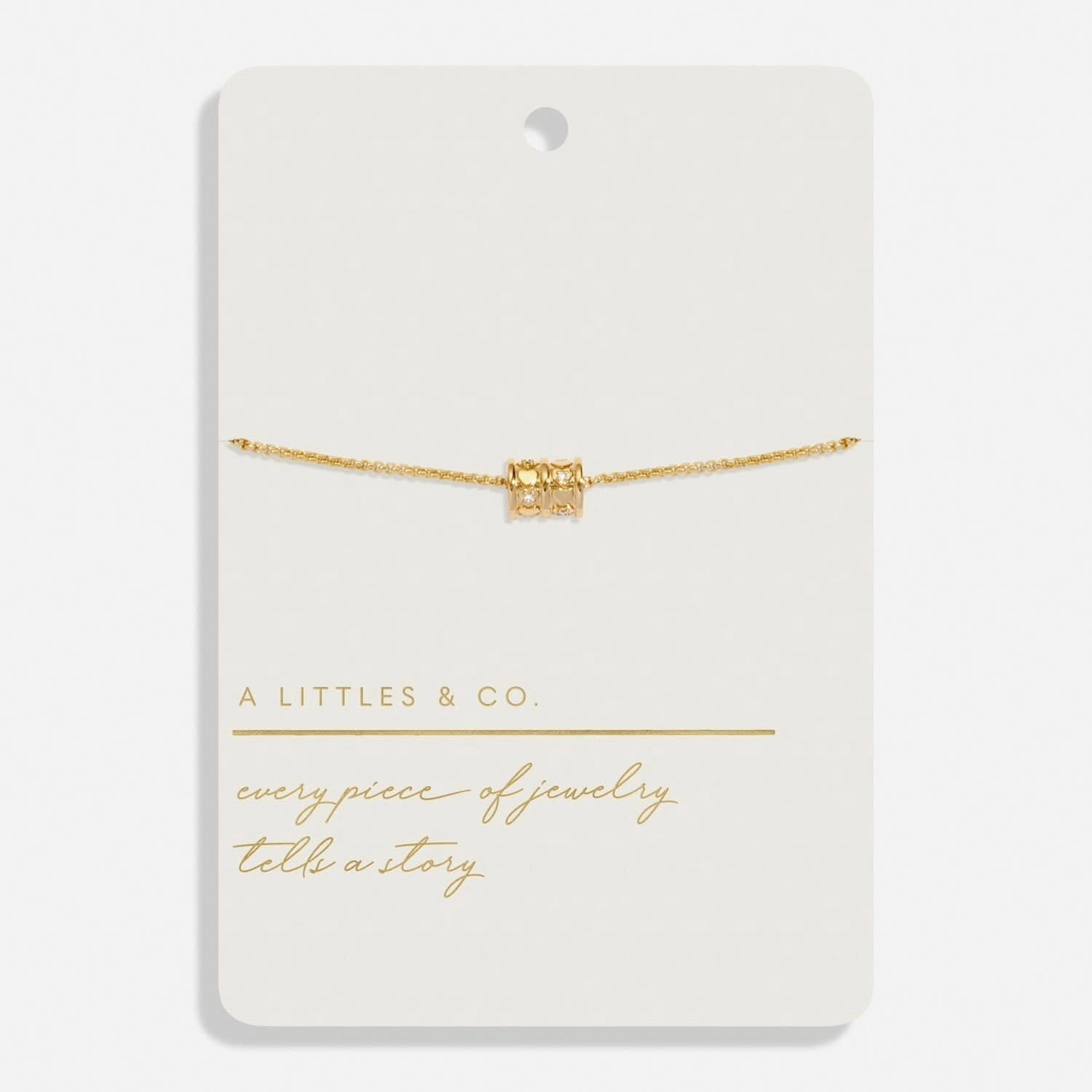 Style Stories Barrel Gold Plated 18cm   3cm Extender Bracelet 8448