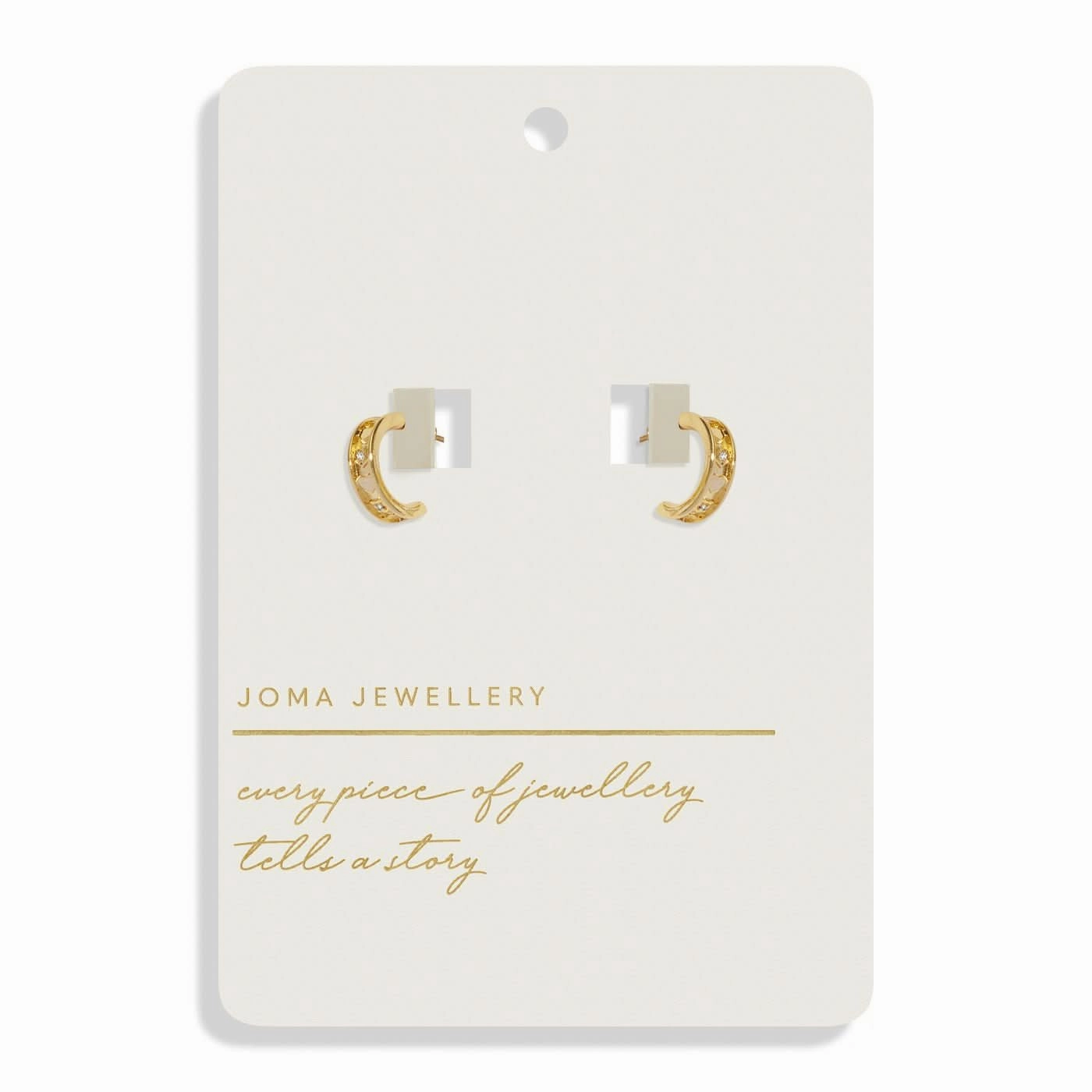 Style Stories Barrel Gold Plated Hoop Earrings 8449
