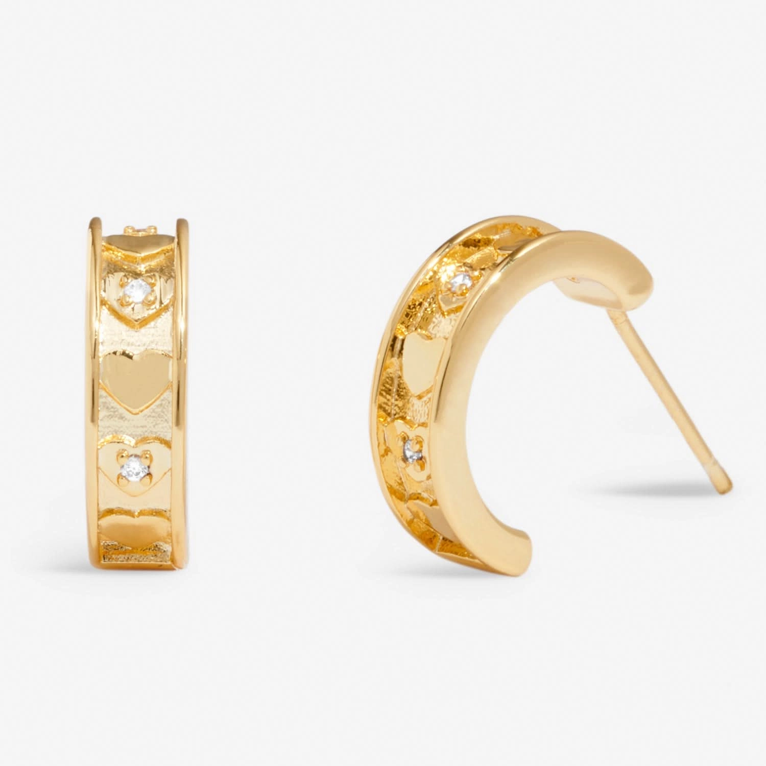 Style Stories Barrel Gold Plated Hoop Earrings 8449