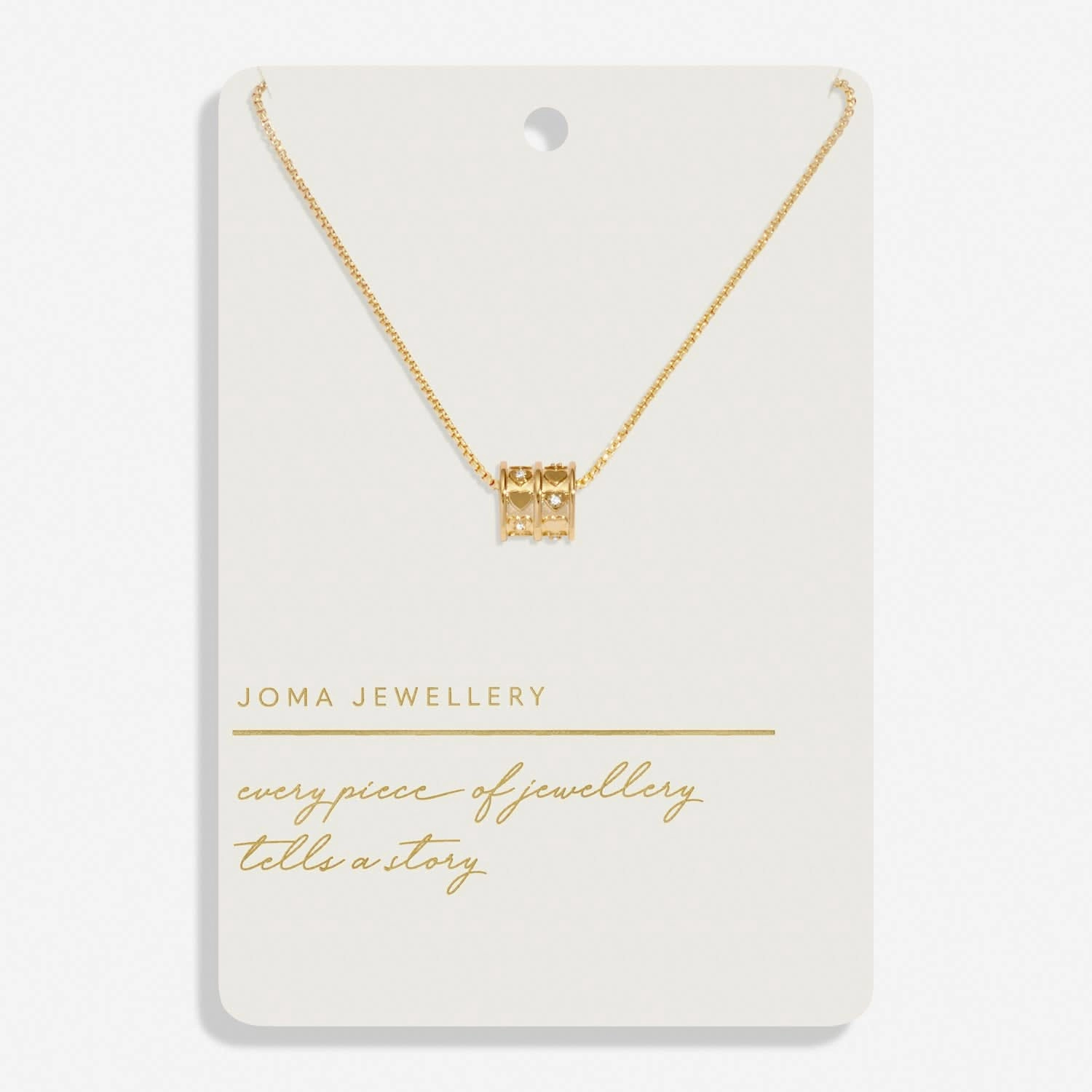 Style Stories Barrel Gold Plated Necklace 8447
