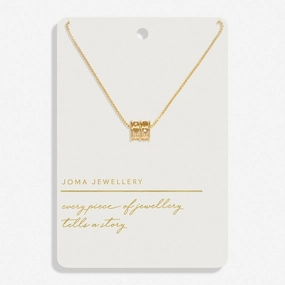 Style Stories Barrel Gold Plated Necklace 8447