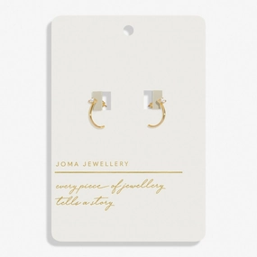 Style Stories Eye Gold Plated Hoop Earrings 8452