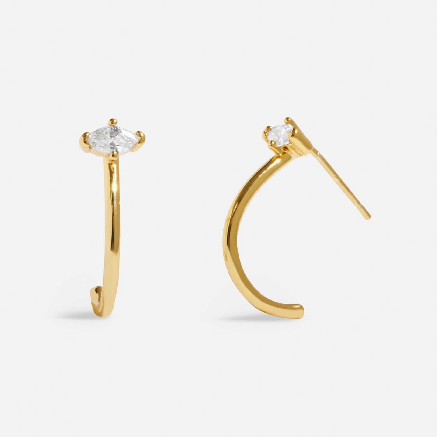Style Stories Eye Gold Plated Hoop Earrings 8452