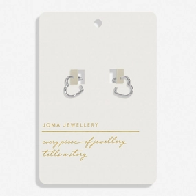 Style Stories Heart Silver Plated Hoop Earrings 8458