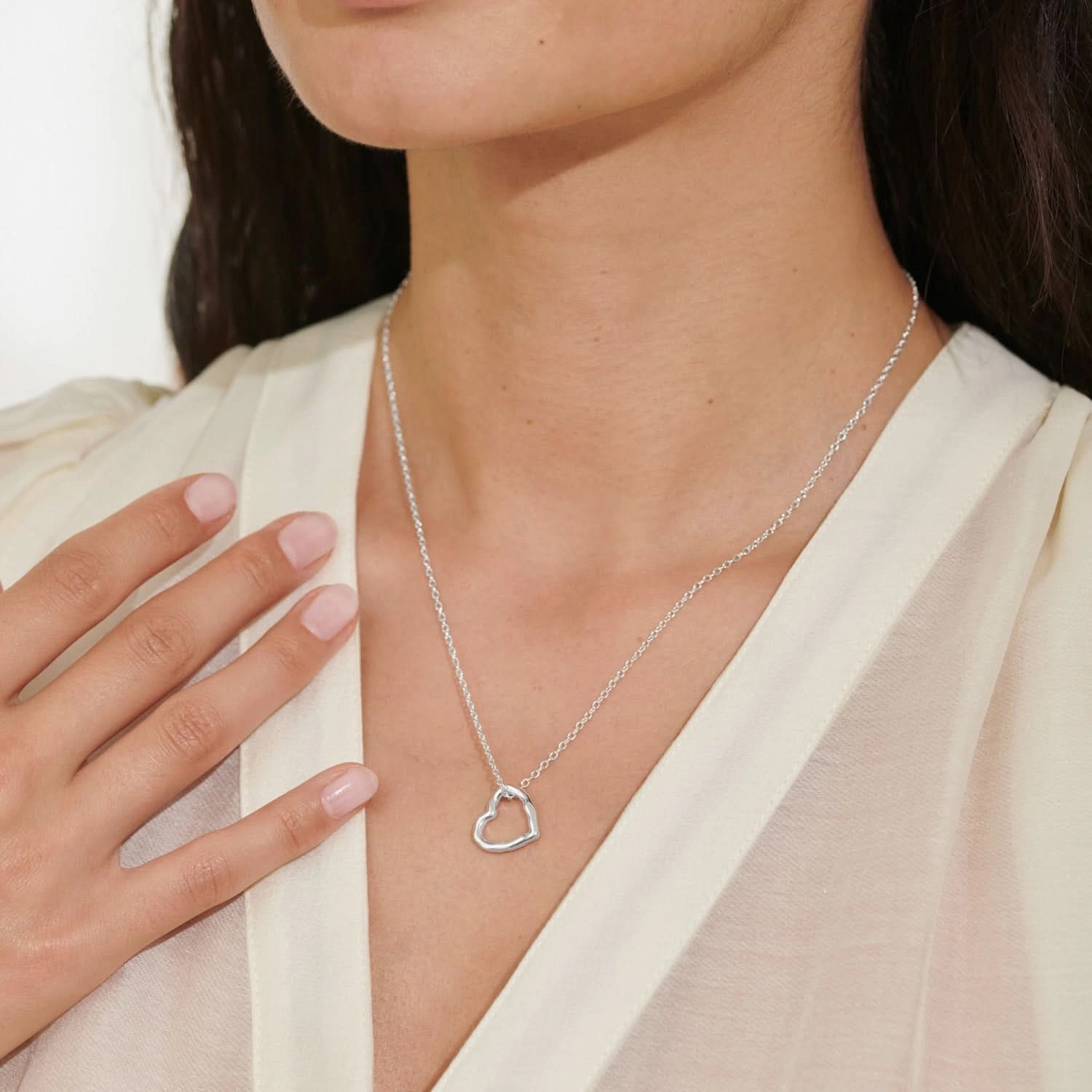 Style Stories Heart Silver Plated Necklace 8456