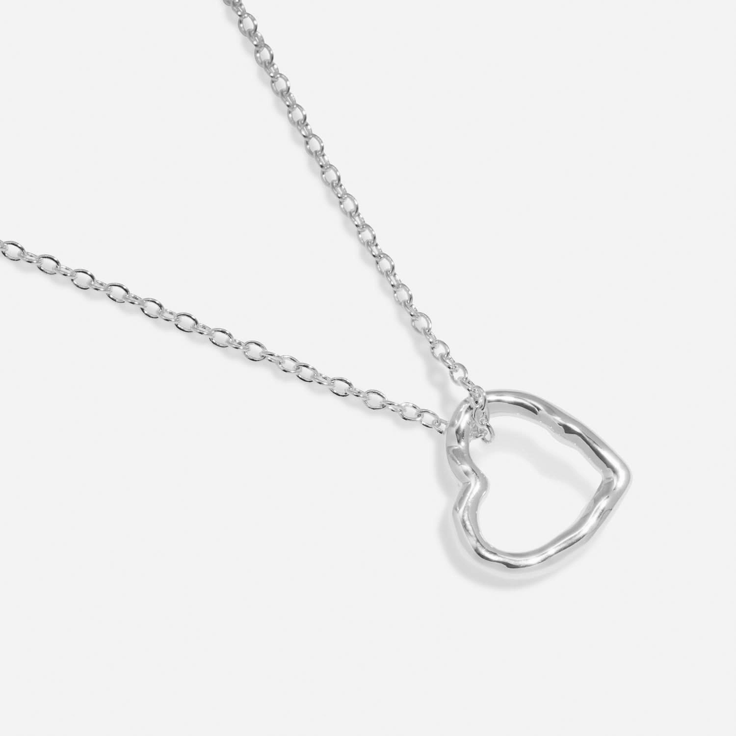 Style Stories Heart Silver Plated Necklace 8456