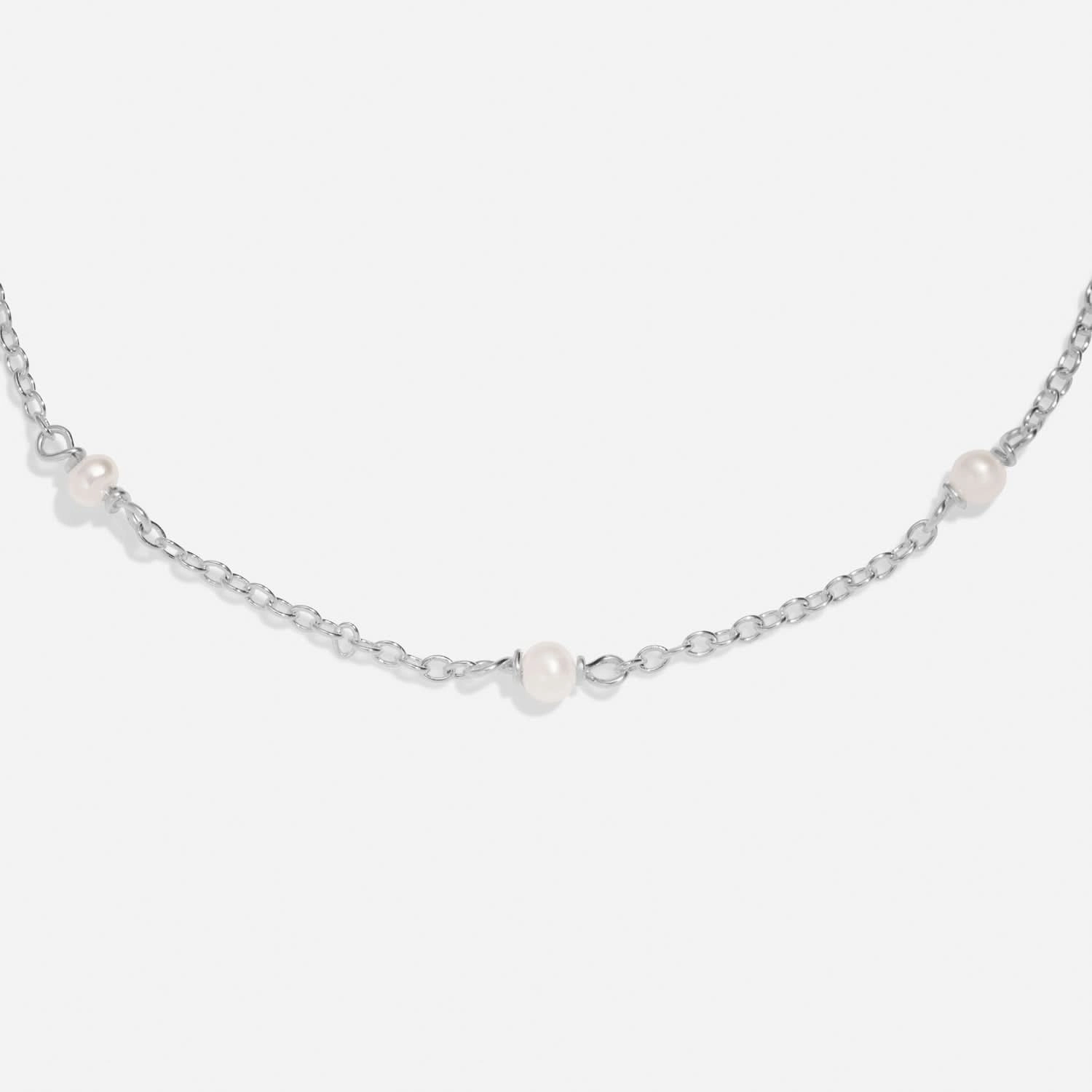 Style Stories Pearl Silver Plated 18cm   3cm Extender Bracelet 8454