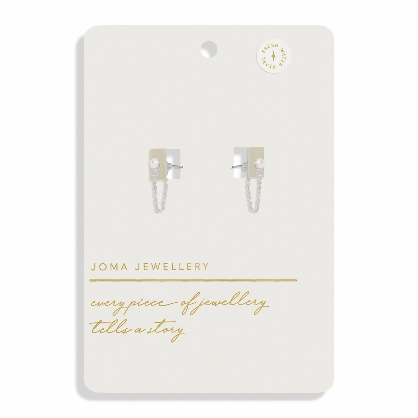 Style Stories Pearl Silver Plated Earrings 8455