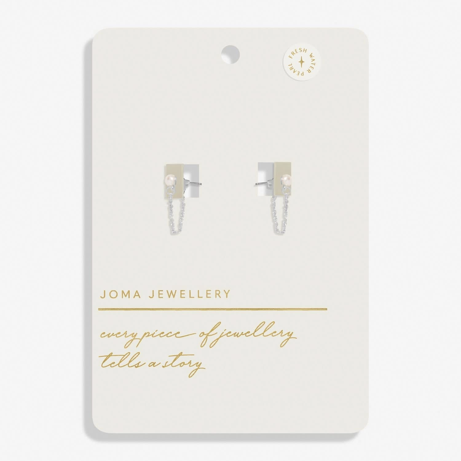 Style Stories Pearl Silver Plated Earrings 8455