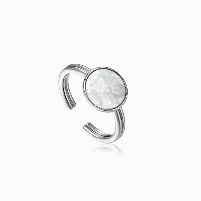 Sunbeam Emblem Silver Adjustable Ring R030-05H