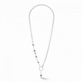 Swarovski Crystal Lightblue Beige Necklace 4710/10-0738