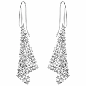 Swarovski Fit White Crystal Drop Earrings Small