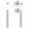 Swarovski Rhodium White Crystal Subtle Drop Earrings