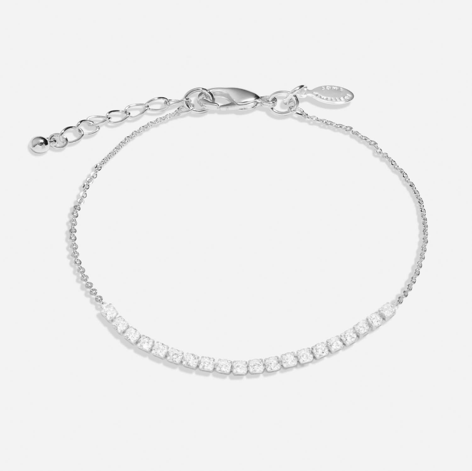 Tennis Silver Plated Extender Anklet 8536