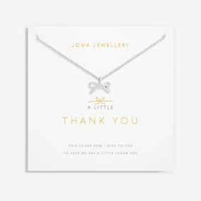 Thank You Silver 46cm   5cm Extender Necklace 6109