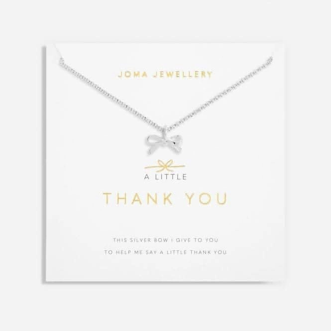 Thank You Silver 46cm   5cm Extender Necklace 6109