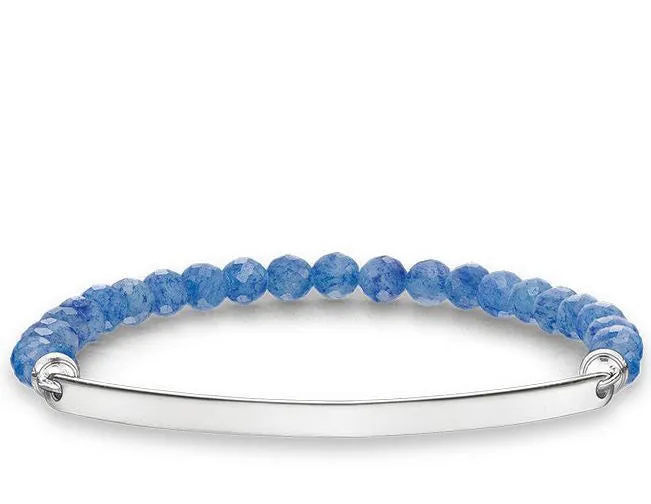 Thomas Sabo Bracelet Love Bridge Dumortierite Silver 18.5cm