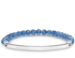 Thomas Sabo Bracelet Love Bridge Dumortierite Silver 18.5cm