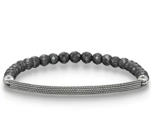Thomas Sabo Bracelet Love Bridge Haematite Silver 18.5cm