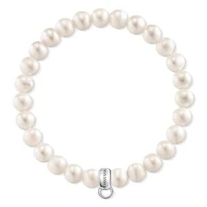 Thomas Sabo Charm Club Freshwater Pearl Charm Bracelet D