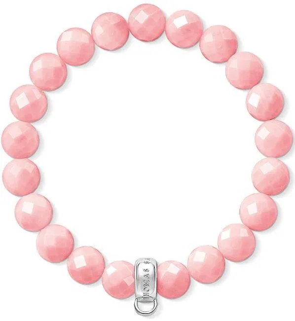Thomas Sabo Charm Club Silver Pink Bamboo Coral Charm Bracelet D