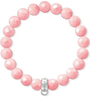 Thomas Sabo Charm Club Silver Pink Bamboo Coral Charm Bracelet D