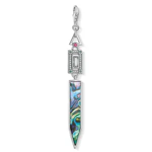 Thomas Sabo Charm Club Sterling Silver Abalone Mother of Pearl Pendant D