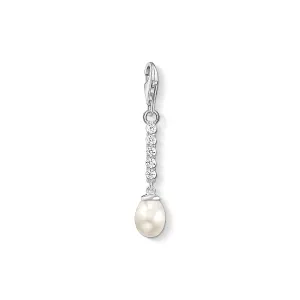 Thomas Sabo Charm Club Sterling Silver CZ Pearl Charm D