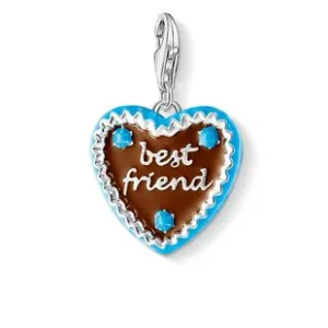 Thomas Sabo Charm Club Sterling Silver Enamel Gingerbread Heart Charm D