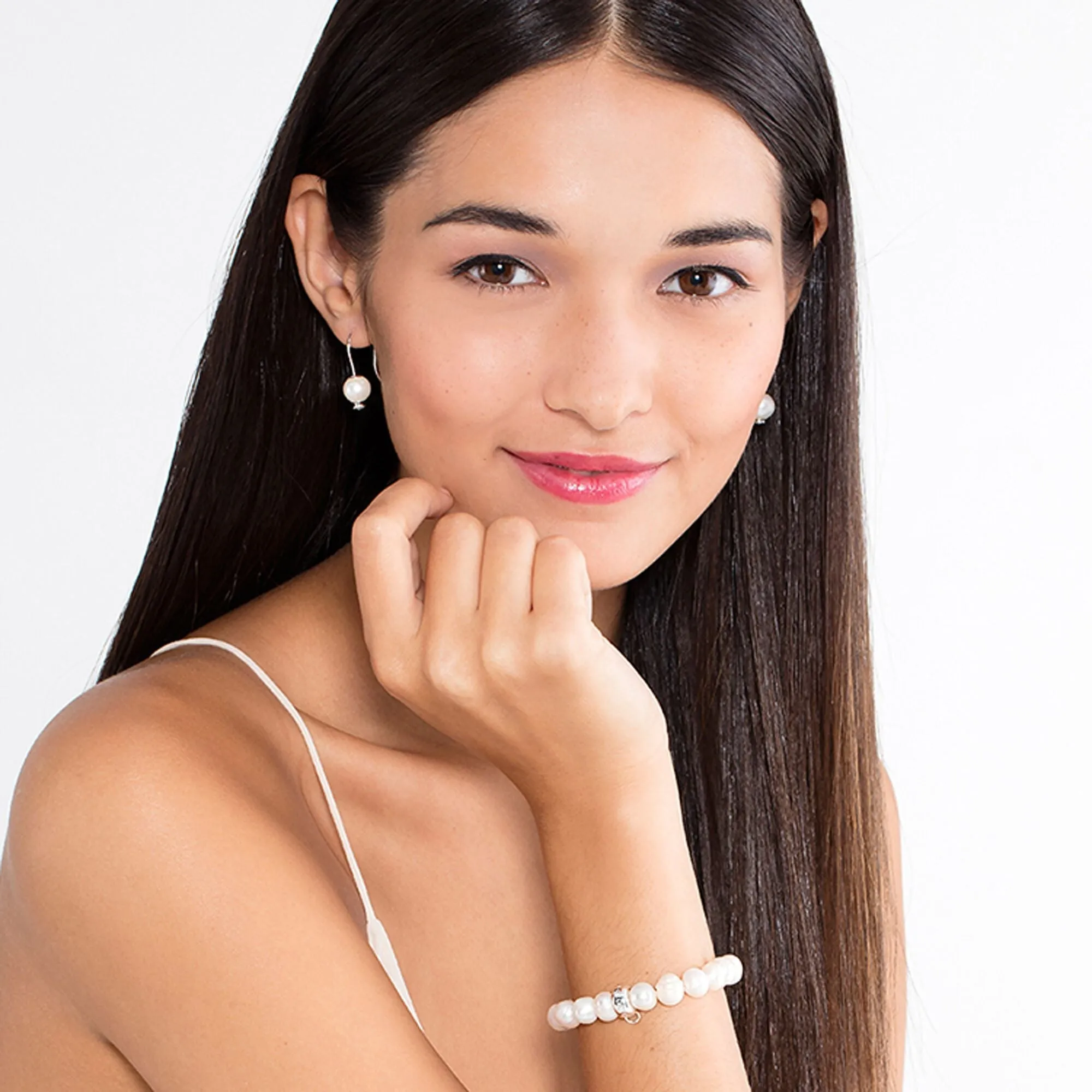 Thomas Sabo Charm Club Sterling Silver Freshwater Pearl Charm Bracelet D