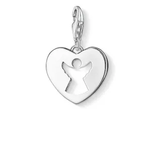 Thomas Sabo Charm Club Sterling Silver Guardian Angel Heart Charm