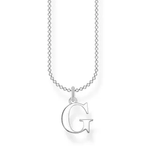 Thomas Sabo Charm Club Sterling Silver Letter G Necklace D